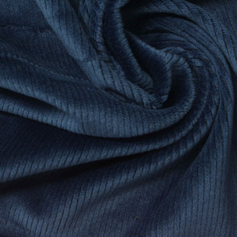 Polyester Stretch Knit Fabric, 190 gsm, 160 cm — Navy