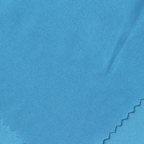 Polyester Stretch Milk Silk Knit Fabric, 180 gsm, 160 cm — Blue