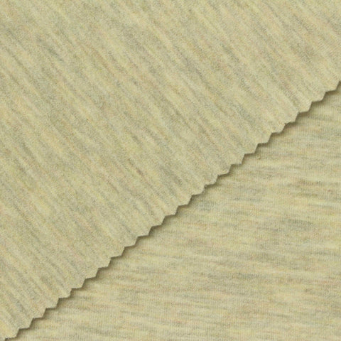 Brushed Viscose Acrylic Blend Stretch Scuba Knit Fabric, 380 gsm, 170 cm — Khaki, ref EF-270761