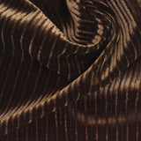Polyester Stretch Velvet Fabric, 320 gsm, 165 cm — Brown — photo 2