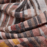Brown Lines Chunky Knit, Poly-Viscose — photo 2