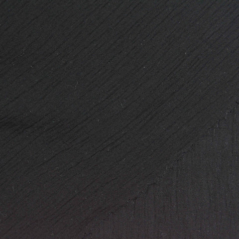Viscose Nylon Woven Fabric, 125 gsm, 145 cm — Black