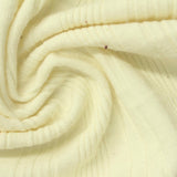 Polyester Viscose Stretch Rib Knit Fabric, 432 gsm, 150 cm — Yellow — photo 2