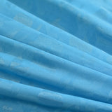 Blue Tone-on-Tone Jersey Knit, Polyester — photo 2