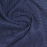 Cotton Polyester Stretch Rib Knit Fabric, 380 gsm, 130 cm — Navy — photo 2