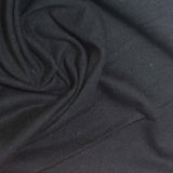 Cotton Polyester Jersey Knit Fabric, 150 gsm, 170 cm — Black — photo 2