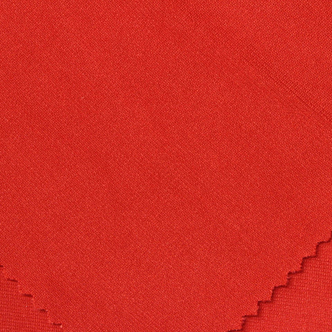 Polyester Stretch Ponte Knit Fabric, 320 gsm, 165 cm — Red