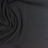 Viscose Stretch Linen-Look Fabric, 190 gsm, 165 cm — Black — photo 2