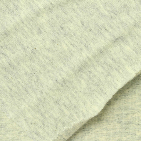 Light Yellow Marl Jersey Knit, Cotton-Poly, 230 gsm