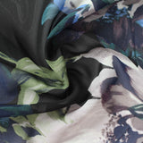 Green Large-Floral Chiffon, Polyester — photo 2