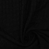 100% Polyester Knit Fabric, 220 gsm, 155 cm — Black — photo 2