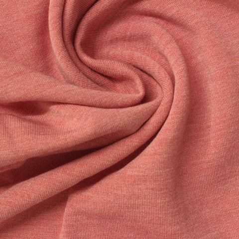 Pink Marl French Terry, Poly-Viscose, 200 gsm