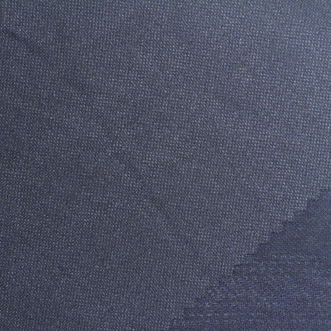 Dark Blue Marl Jacquard, Poly-Viscose, 285 gsm