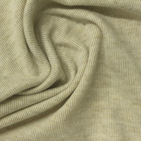 Pale Olive Heather Jersey Knit, Poly-Viscose