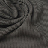 Cotton Polyester Rib Knit Fabric, 321 gsm, 160 cm — Grey — photo 2