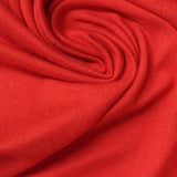 Brushed Polyester Stretch Milk Silk Knit Fabric, 175 gsm, 170 cm — Red — photo 2