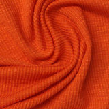 Polyester Cotton Stretch Jersey Knit Fabric, 200 gsm, 170 cm — Orange — photo 2