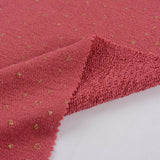 Gold Abstract-Fleck French Terry, Poly-Cotton — photo 2