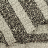 Dark Grey Horizontal-Stripe Rib Knit, Poly-Viscose — photo 2