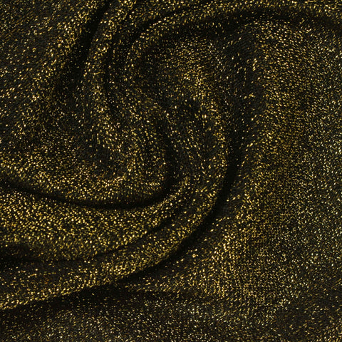 Black Marl French Terry, Nylon
