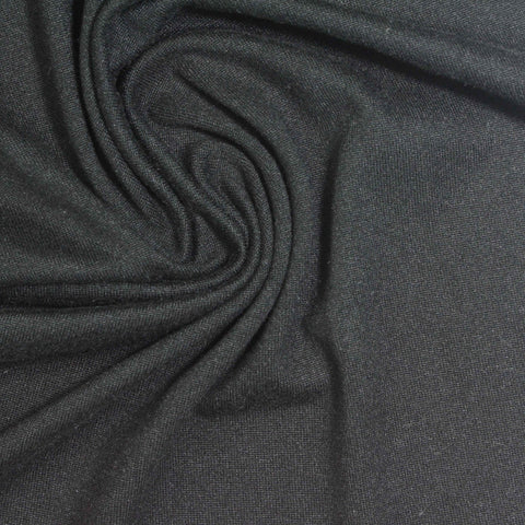 Dark Grey Marl Milk Silk Knit, Polyester, 185 gsm, 160 cm
