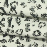 Black Animal Print Twill, Cotton — photo 2
