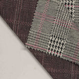 Black Houndstooth Jacquard, Viscose — photo 2