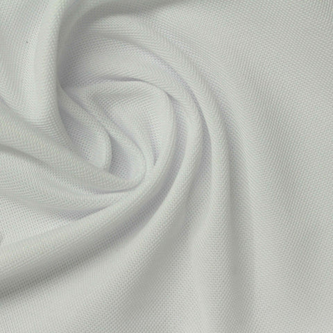 100% Polyester Piqué Knit Fabric, 180 gsm, 170 cm — Blue
