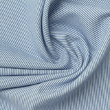 Blue Vertical-Stripe Woven, Polyester — photo 2