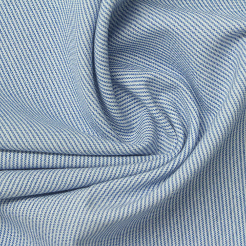Blue Vertical-Stripe Woven, Polyester, 210 gsm