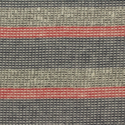 Red Horizontal-Stripe Chunky Knit, 230 gsm