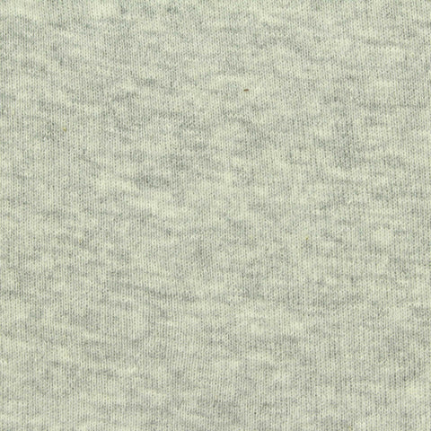 Light Grey Heathered-Marl Rib Knit, Cotton, 180 gsm