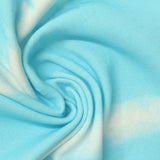 Light Blue Abstract Rib Knit, Cotton — photo 2