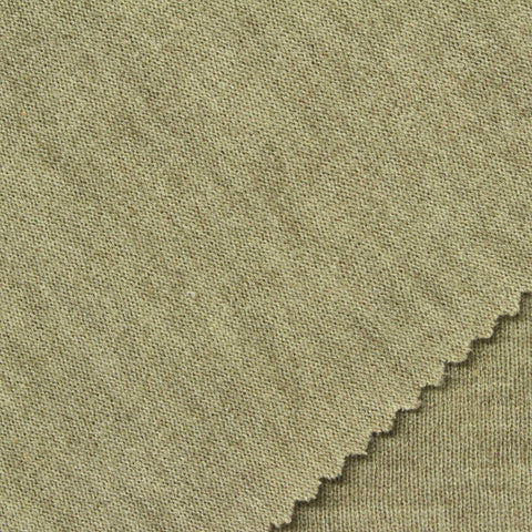 Khaki Marl Chunky Knit, Poly-Viscose