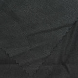 Viscose Stretch Rib Knit Fabric, 180 gsm, 180 cm — Black — photo 2