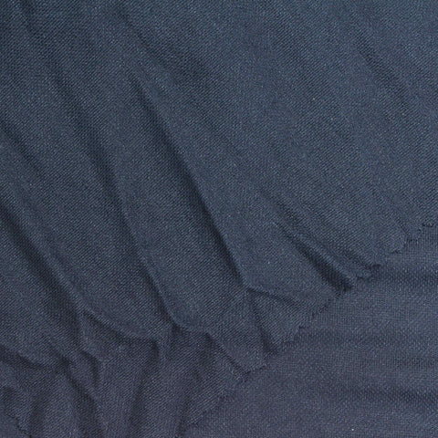 Viscose Nylon Piqué Knit Fabric, 175 gsm, 180 cm — Navy