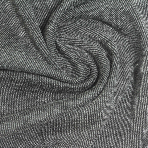 Light Grey Marl Interlock Knit, Polyester, 228 gsm