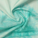 Teal Abstract Jersey Knit, Cotton — photo 2