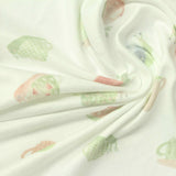 Animal Print Polyester Stretch Milk Silk Knit Fabric, 175 gsm, 166 cm — White — photo 2