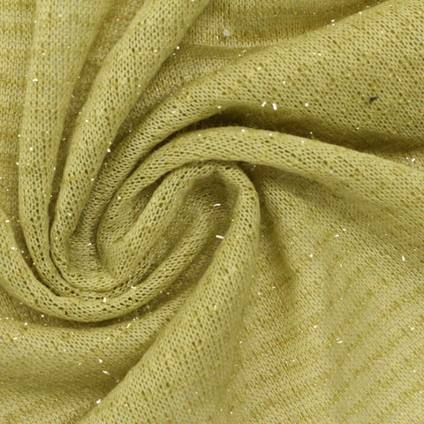 Sequin 100% Polyester Knit Fabric, 120 gsm, 150 cm — Khaki