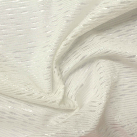 Off-White Fine-Dash Jacquard, Polyester