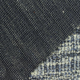 Blue Vertical-Leaf Bouclé, Poly-Cotton — photo 2