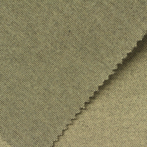 Light Green-Beige Geometric-Herringbone Knit, Poly-Viscose