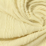 Light Yellow Diagonal-Line Jacquard, Polyester — photo 2