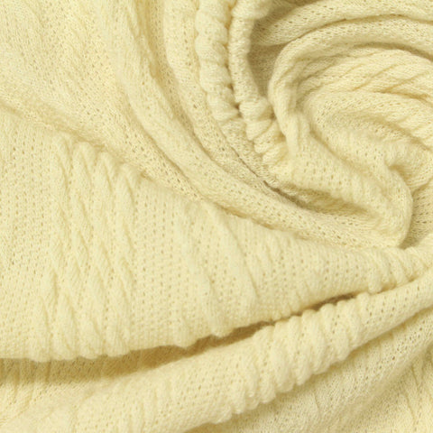 Light Yellow Diagonal-Line Jacquard, Polyester