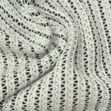 Jacquard 100% Polyester Warp Knit Fabric, 250 gsm, 140 cm — White — photo 2
