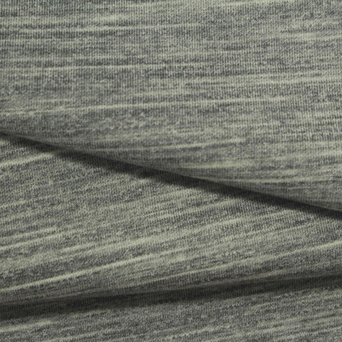 Grey Heathered-Marl Scuba Knit, Polyester, 310 gsm
