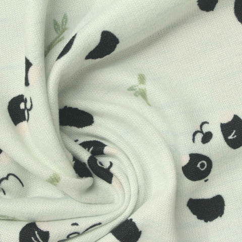 Animal Print Polyester Stretch Chunky Knit Fabric, 170 gsm, 165 cm — Green