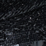 Black Sequins Mesh, Polyester — photo 2