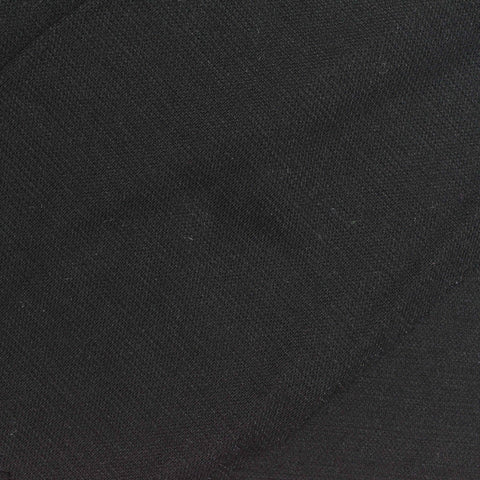 Viscose Nylon Stretch Interlock Knit Fabric, 230 gsm, 160 cm — Black